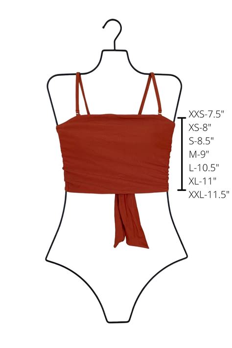 Rust Orange Modest Tankini Top .